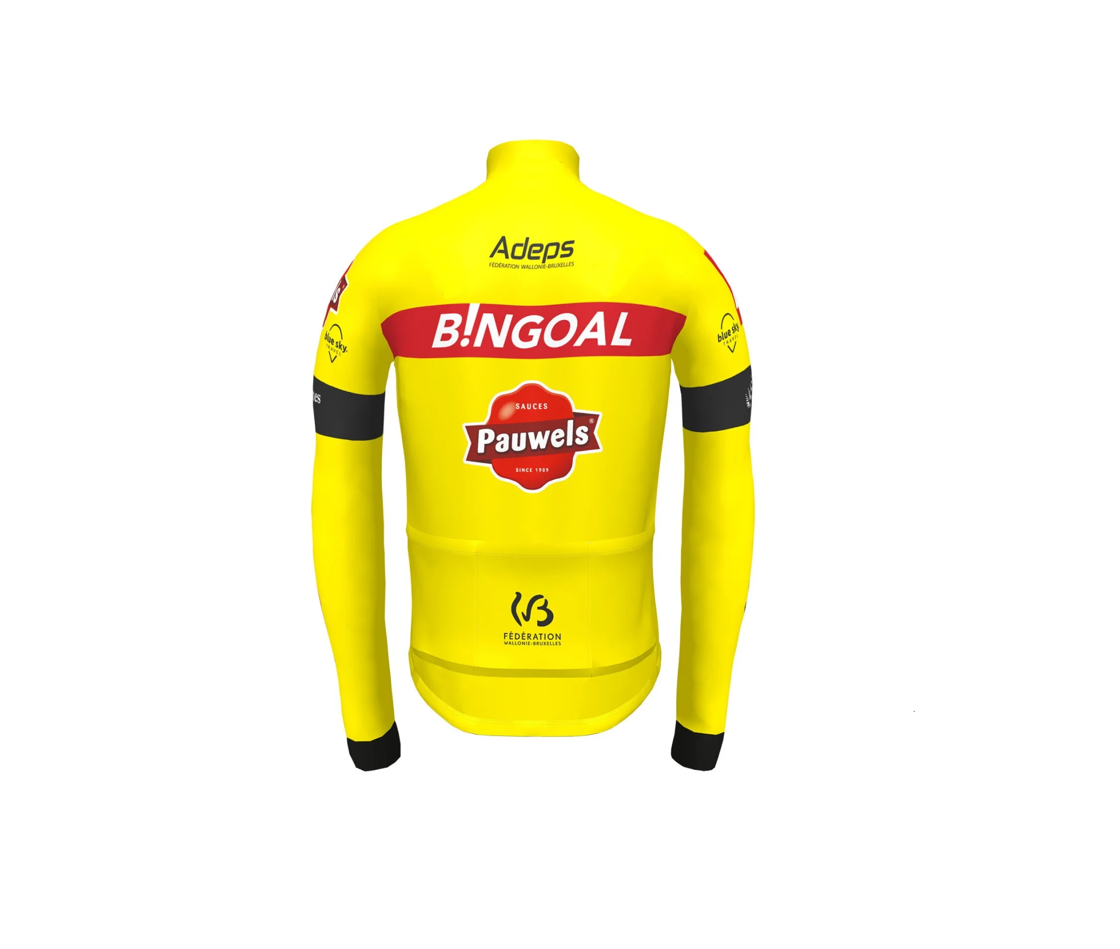 Весна Лето 2021 BINGOAL TEAMFLUO желтая Мужская велосипедная Джерси с длинным рукавом