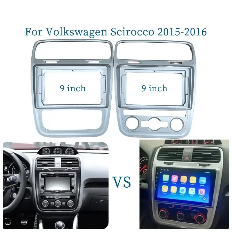 9-дюймовая Автомобильная рамка адаптер для Android аксессуары панели Volkswagen Scirocco
