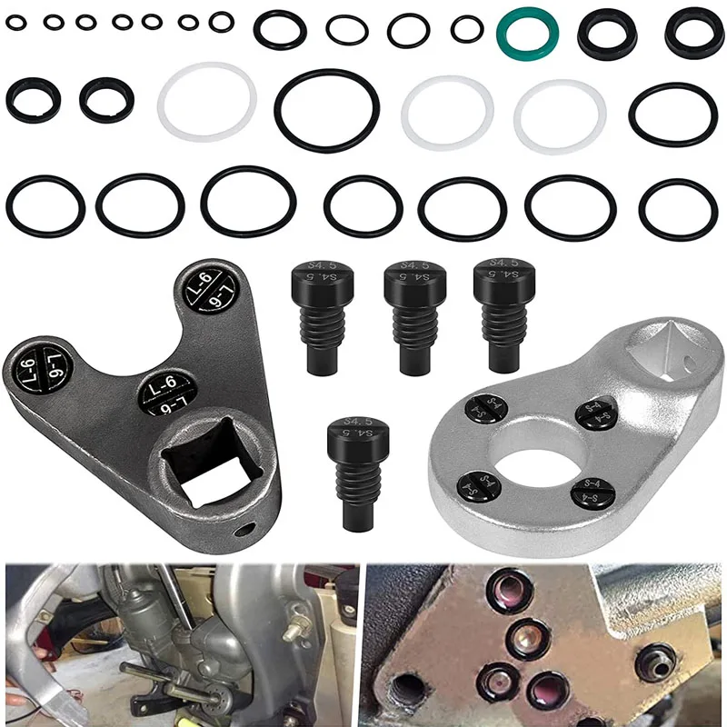 

Outboard Trim/Tilt Pin Wrench MT0006-32mm X 4mm +MT0009-35mm X 6mm + Trim Tilt Seals Kit 115225FS for Yamaha Honda Evinrude Etc