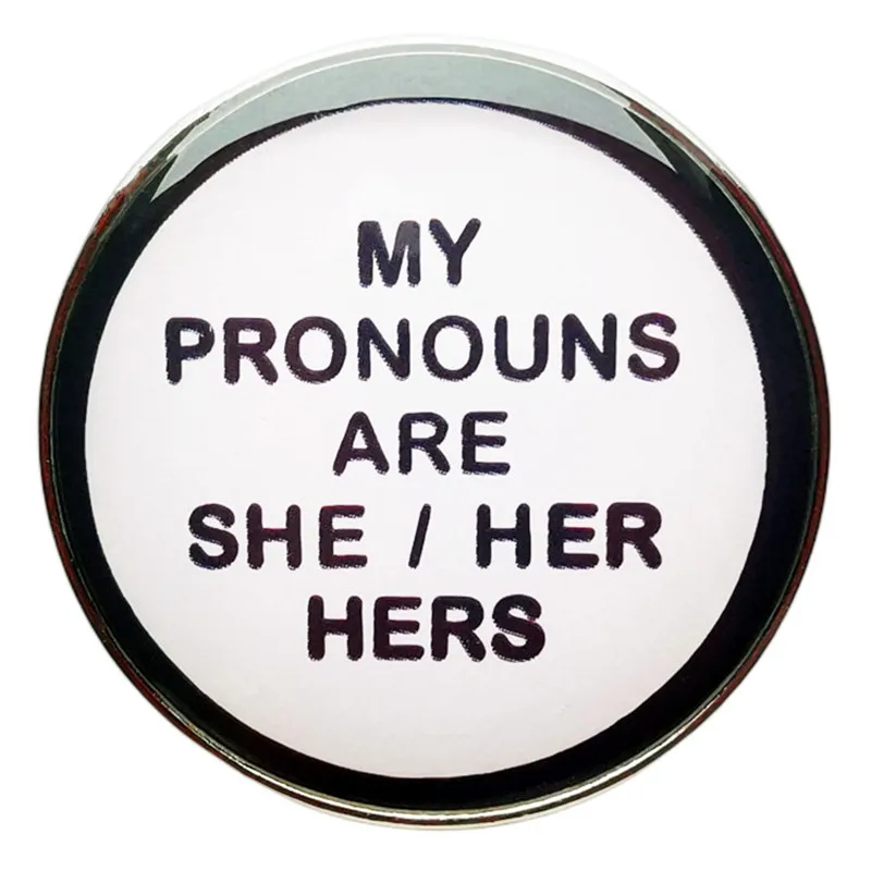 

Эмалированная шпилька с надписью «It's Her A Trans» и «Double Pride»