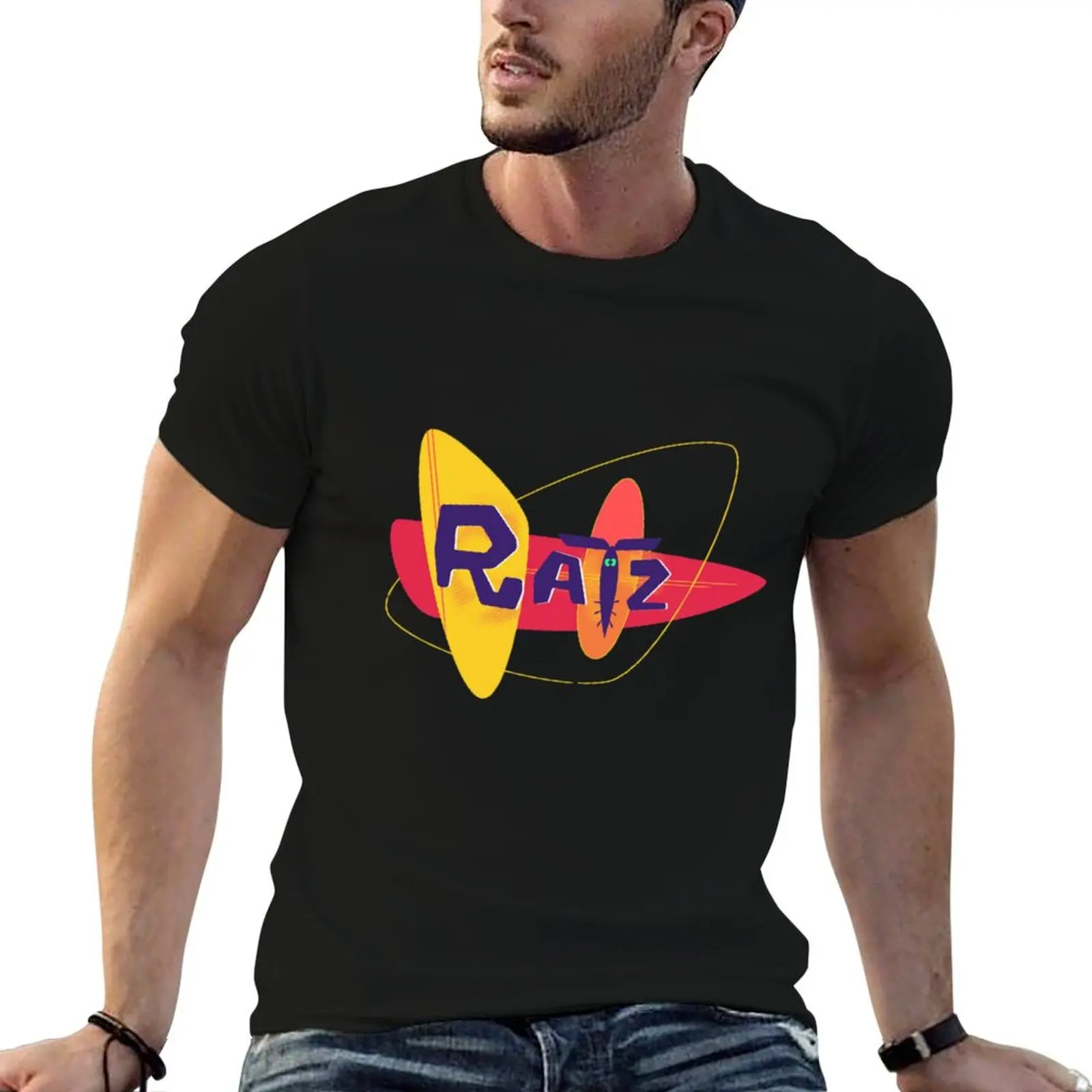 Фото Копия футболки Ratz - Ratz Pink Meme T-Shirt, футболки с принтами, футболки для мужчин, забавные мужские футболки с графическим рисунком, футболка №1