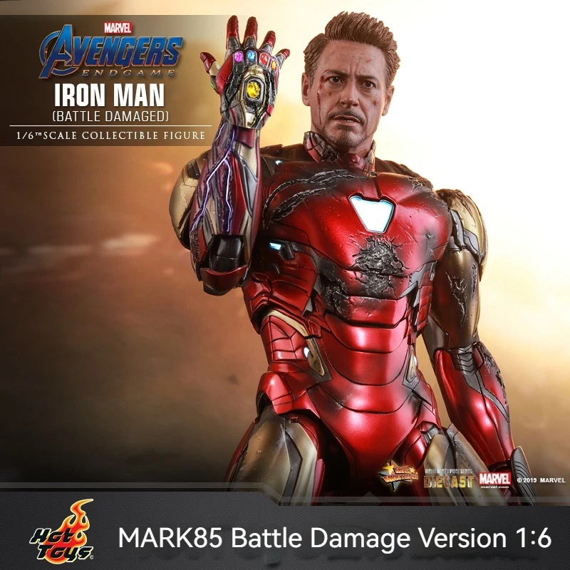 

Лидер продаж, Оригинальная кукла Marvel Мстители 4 Железный человек Mark85, версия битвы 1:6, металлическая кукла, коллекционный орнамент, подарок