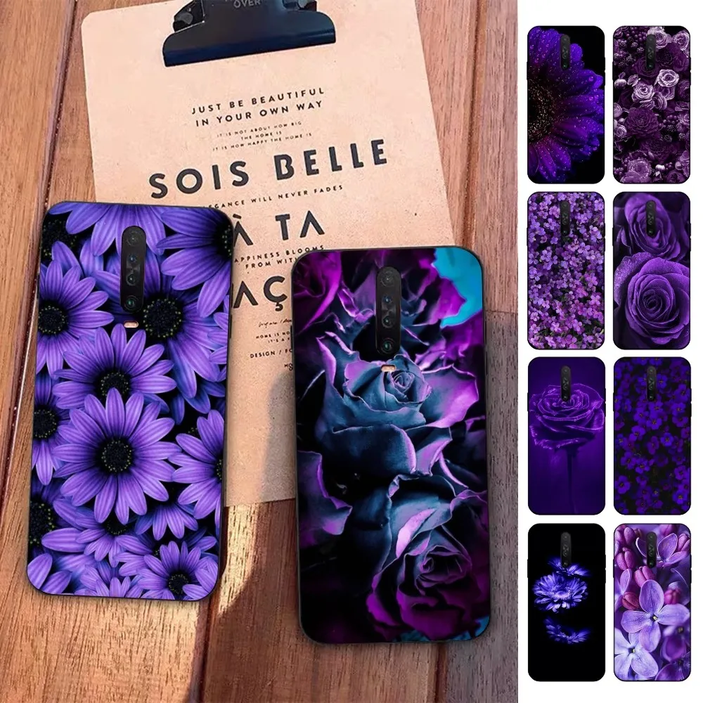 

purple aesthetic Phone Case For Redmi 5 6 7 8 9 10 plus pro 6 7 8 9 A GO K20 K30 K40 pro plus F3 Fundas