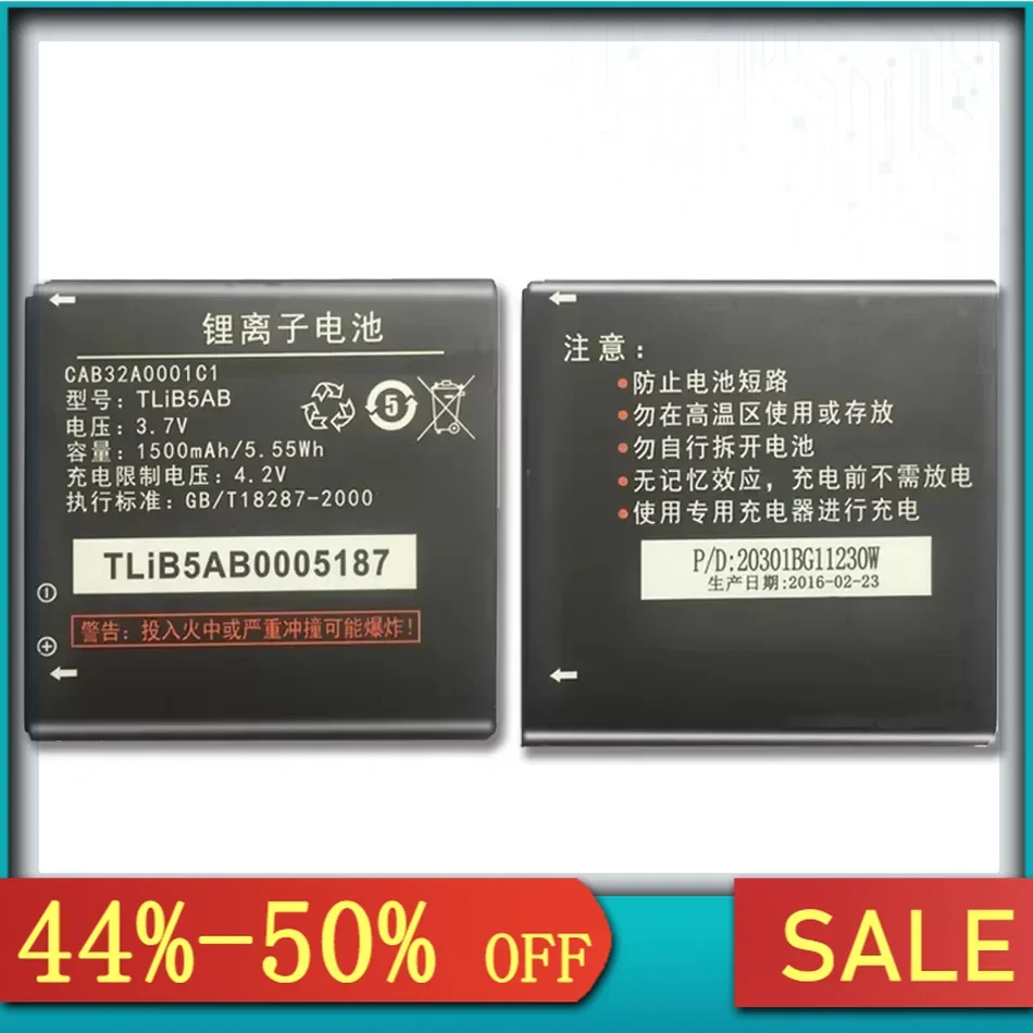 Аккумулятор TLiB5AB для Alcatel One Touch OT 991 991D 916 916D 992 992D 6010 Star 6010D TCL A986 A980 S600 S500 Track