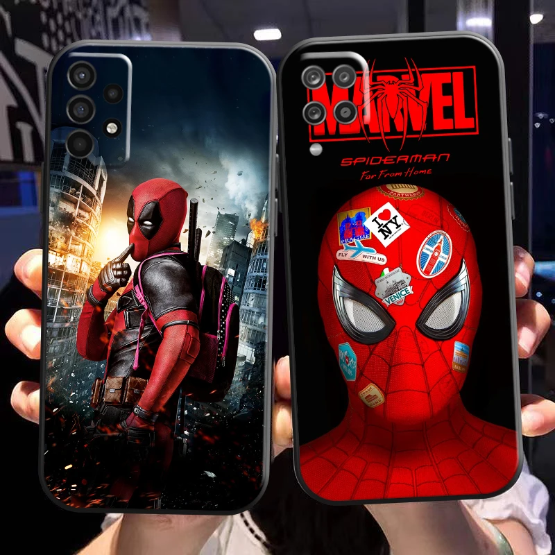 

Spiderman Venom Deadpool Phone Case For Samsung Galaxy A02 A11 A12 A20 A21 A21S A22 A31 A32 A51 A52 A70 A71 A72 5G Carcasa TPU
