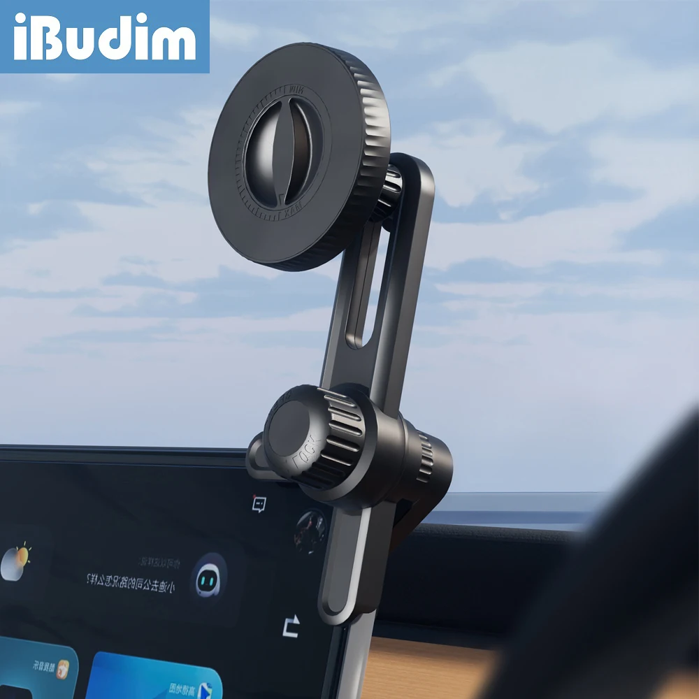 ym iBudim Uchwyt na ekran samochodowy telefon Uniwersalny magnetyczny stojak komórkowy Ekran Boczna obsługa telefonu iPhone MagSafe