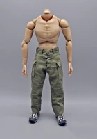 dml 16 wwii military series green causal pant trousers fit 12 action figure accessories