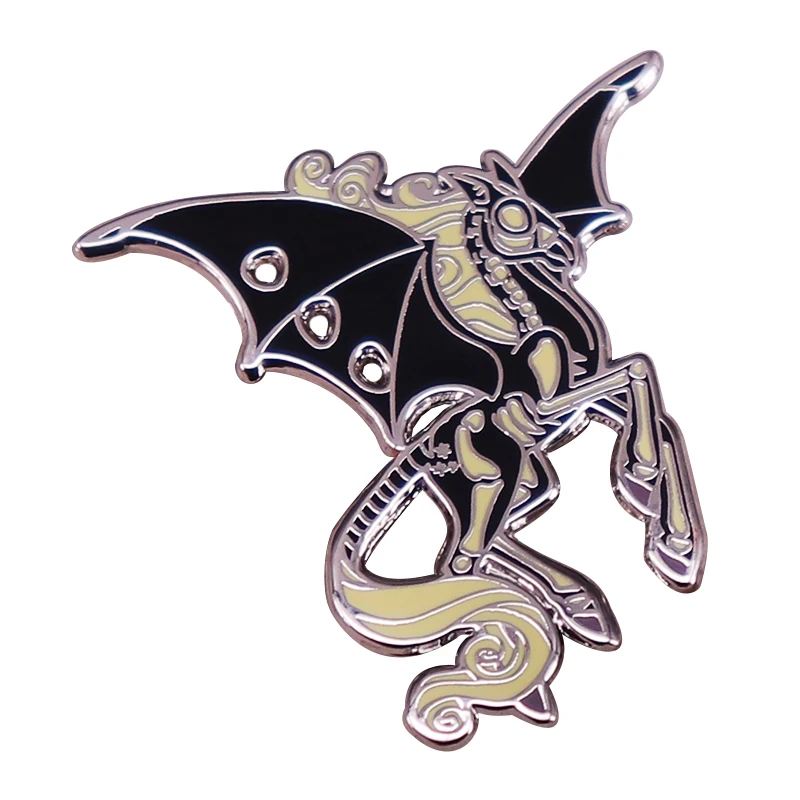

Wicked Pegasus Mythical Creature Enamel Brooch Pin Jeans Jacket Lapel Metal Pins Brooches Badges Exquisite Jewelry Accessories
