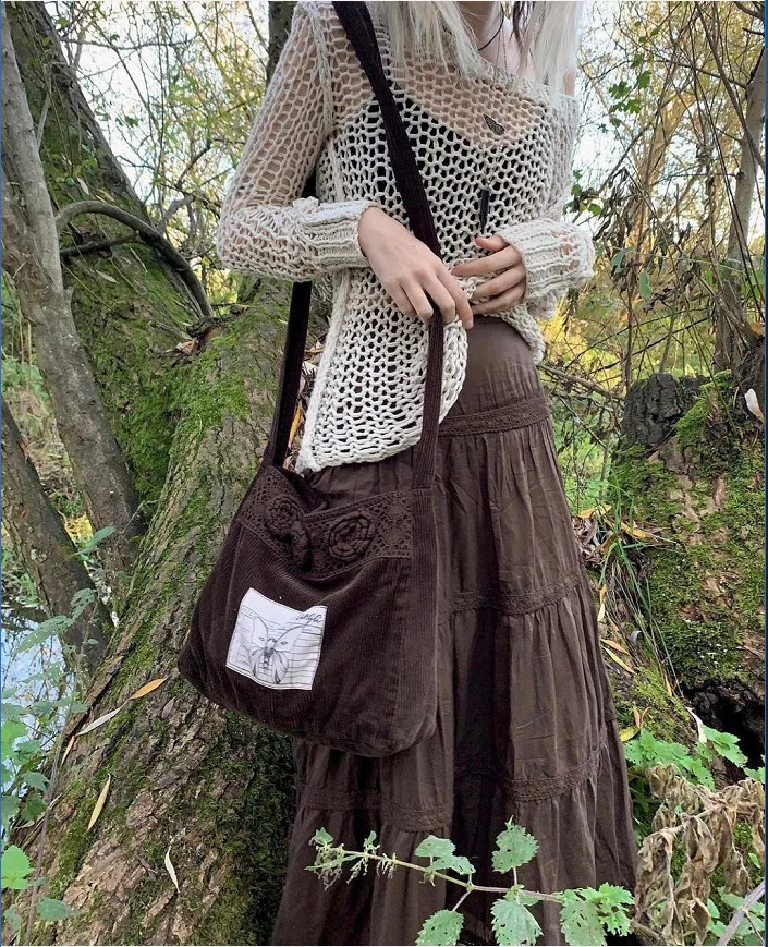 

Women Long Skirt Vintage Elegant Solid Pleated Fall Hollow Out Swing Skirt for Casual Daily