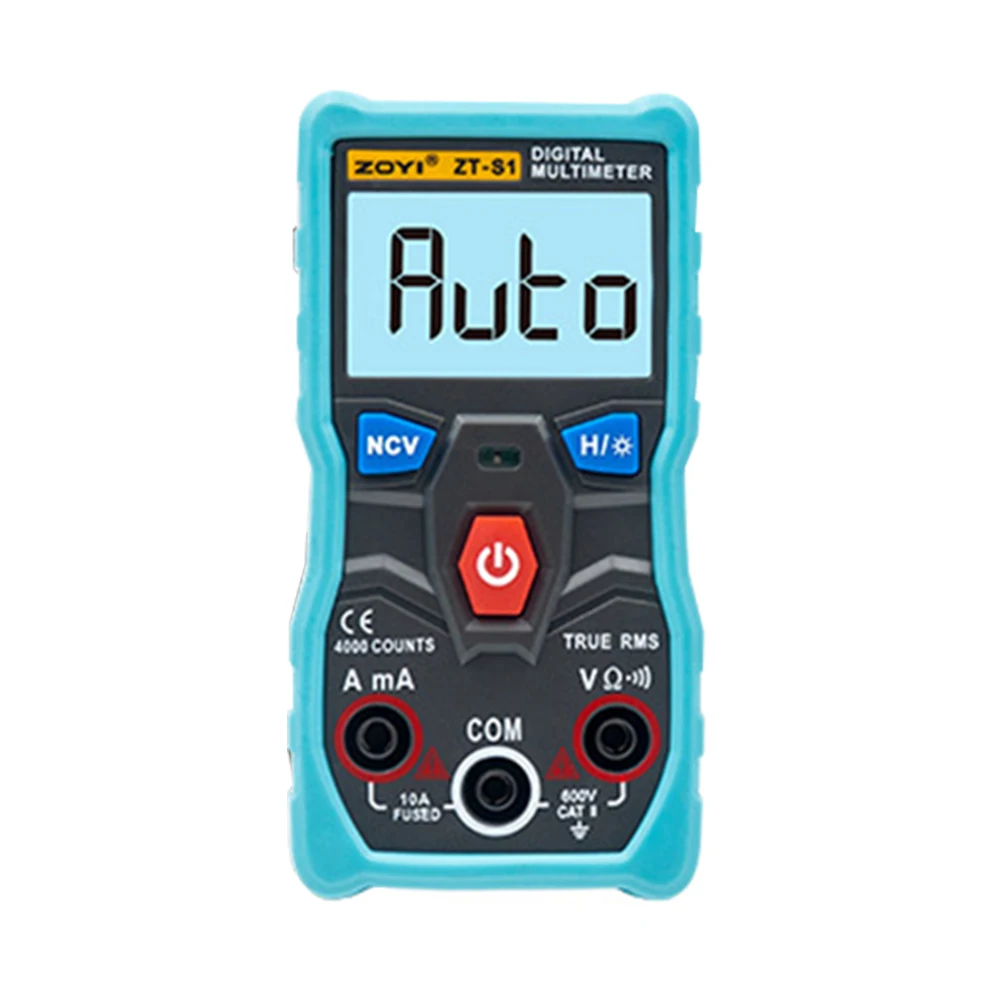 

ZT-S1 ZT-S2 ZT-S3 ZT-S4 True RMS LCD Digital Multimeter 4000 counts Auto Range With NCV DATA HOLD and LCD backlight
