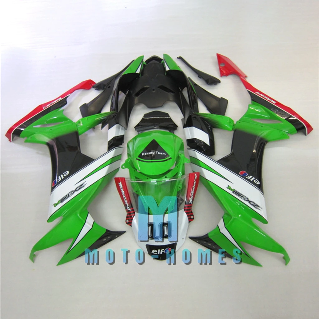 

Китайский комплект обтекателей для ZX10R 08-11 Kawasaki Ninja ZX-10R 2008 2010 Зеленый Черный Уличный гоночный АБС-пластик эвакуационный велосипед