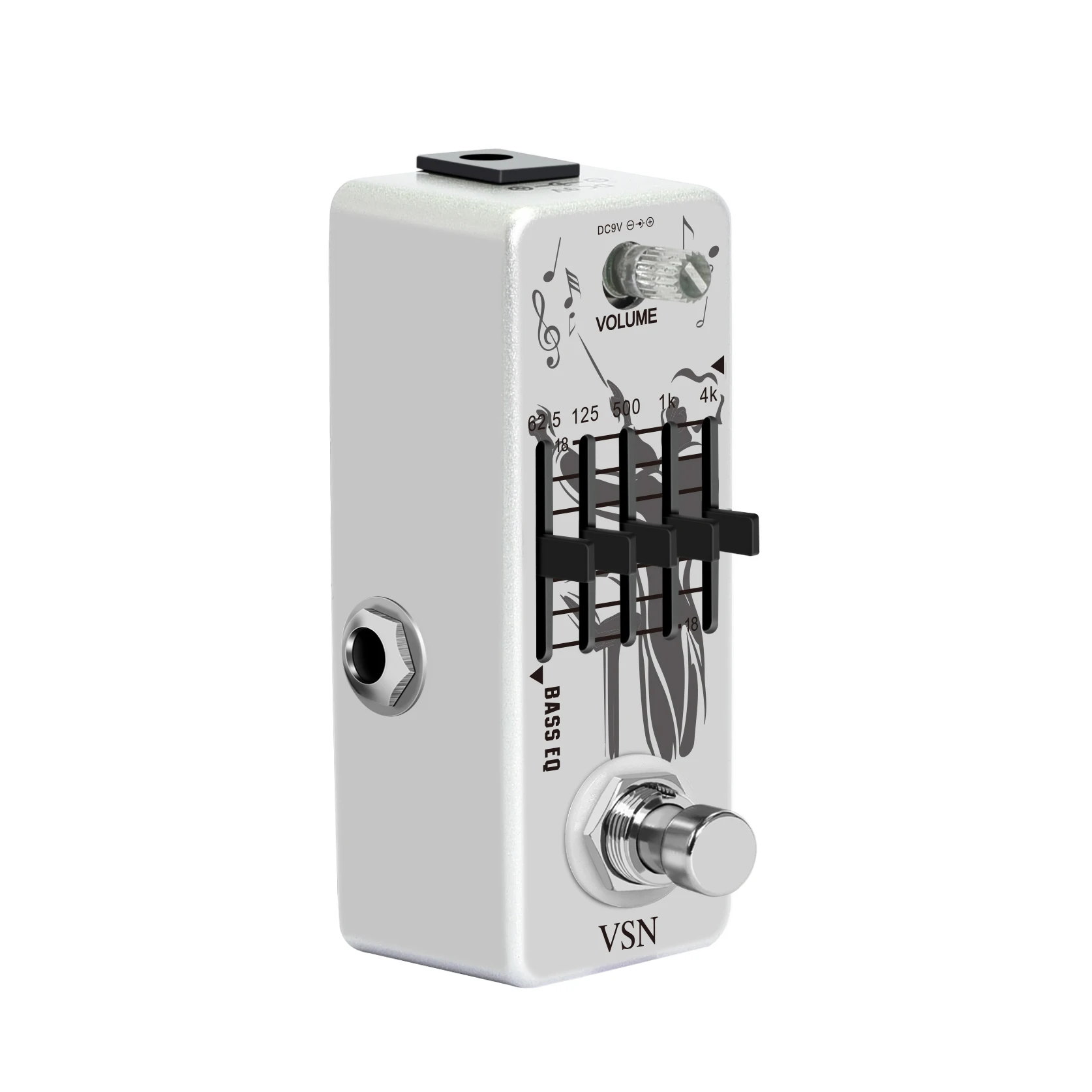 VSN  LEF-317B  Bass EQ Pedal 5 Band Equalizer Pedals For Bass Guitar With 5 Band Graphic Mini Size True Bypass