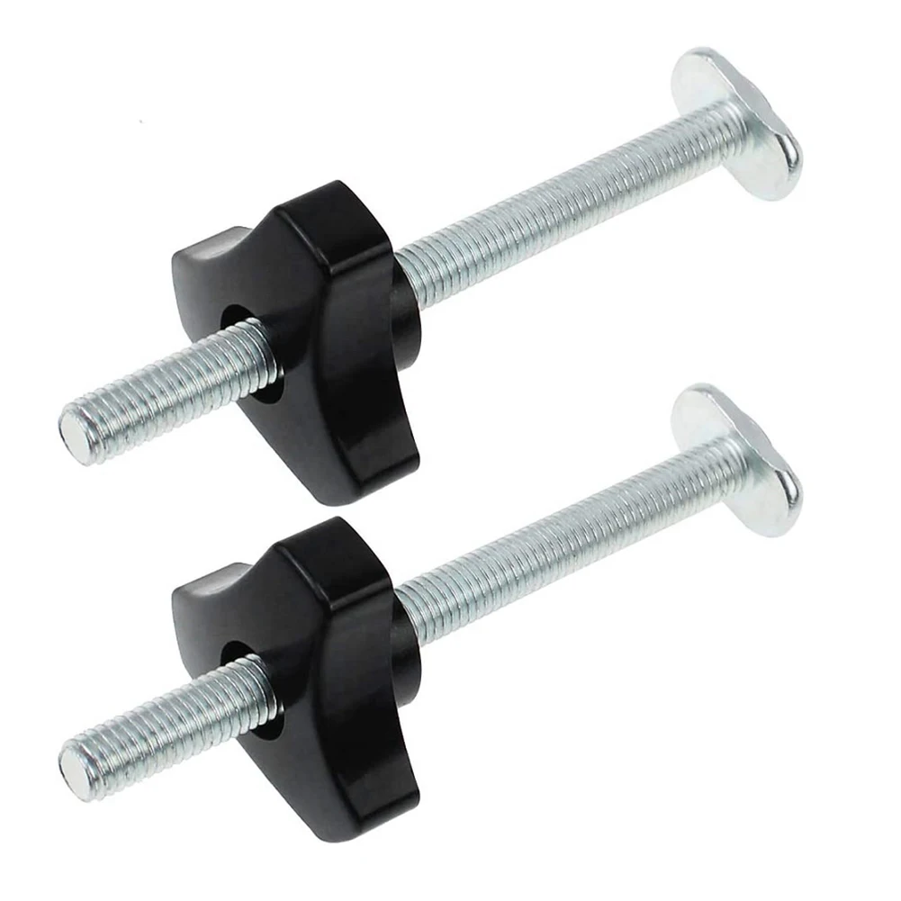 

2 Sets M8 T-Track Bolts Knobs T-Slot Bolts And Knobs Clamps T-Screw And Knob Nut Set For Woodworking Jigs Accessories Tools