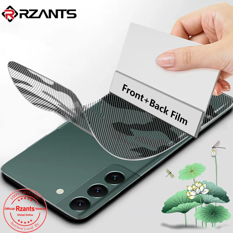 

Rzants Front Back Film For Samsung Galaxy S22 Plus Screen Protector Full Cover Camouflage Soft Hydrogel Film
