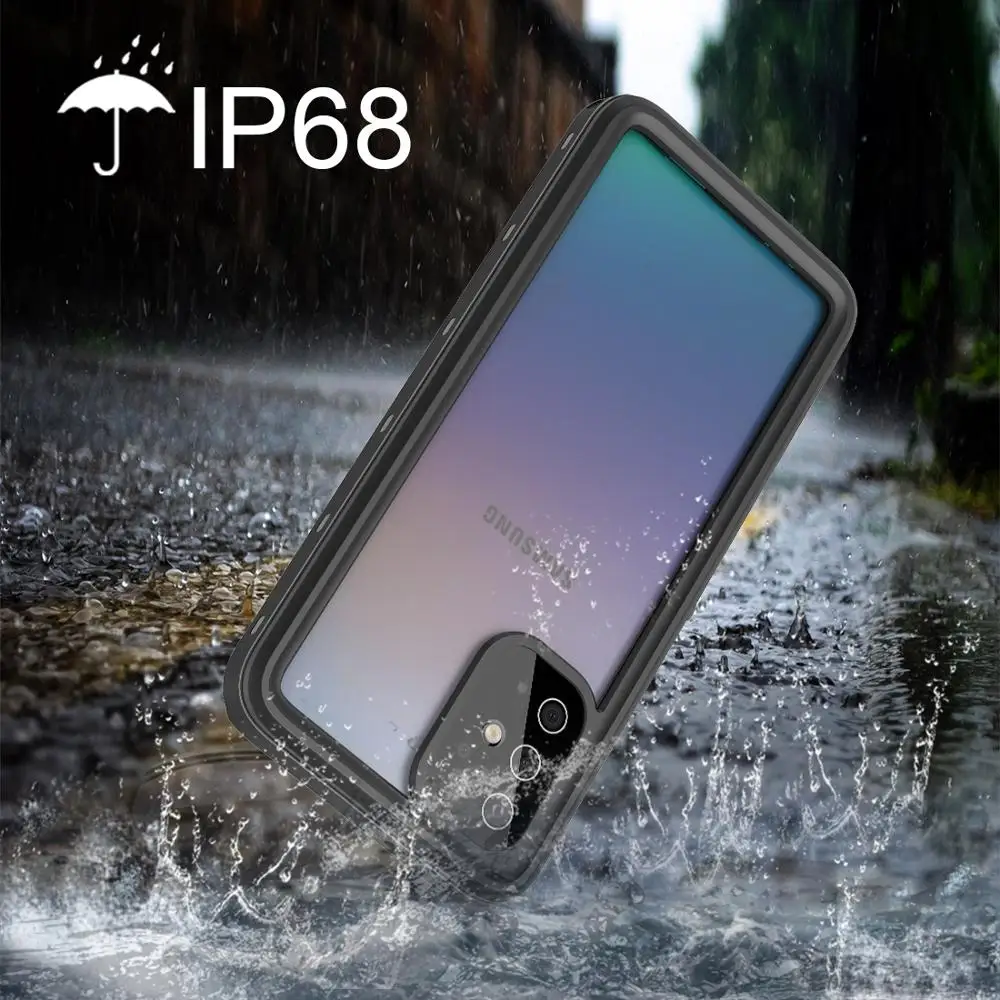 shellbox snorkeling phone case for samsung galaxy s21 s20 s10 note 10 plus case s22 s21 s20 ultra ip68 water proof diving covers free global shipping