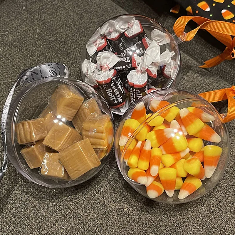 

10 шт., рождественские прозрачные украшения в виде шаров