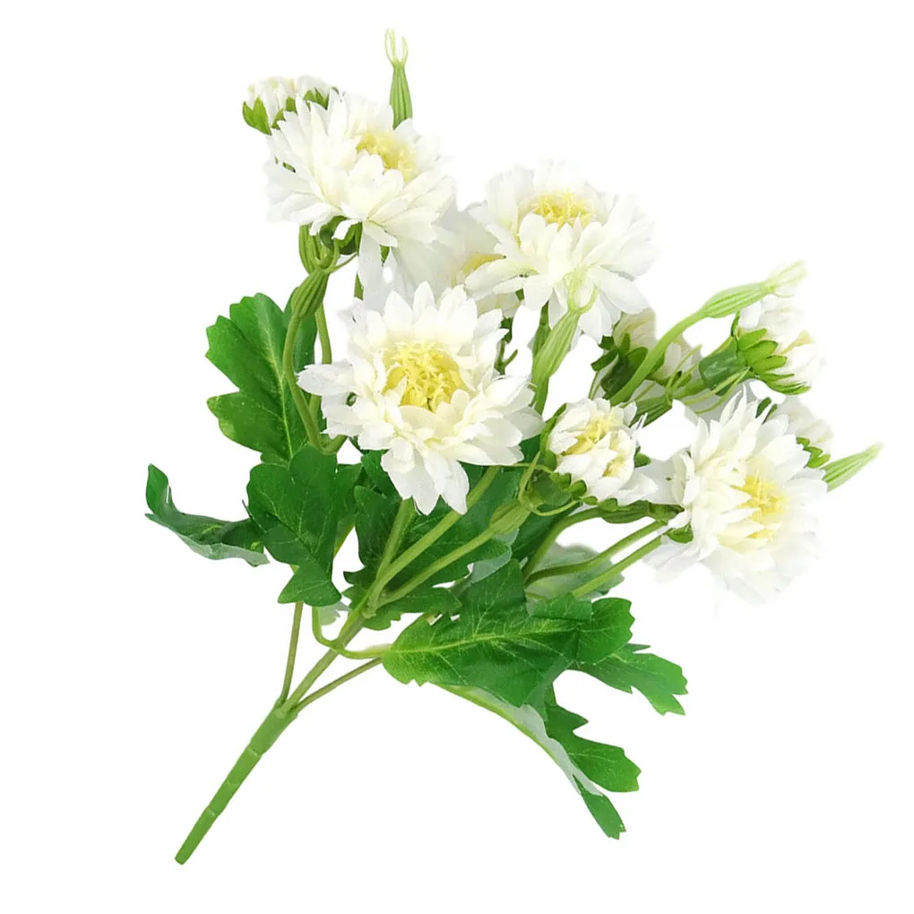 

1pc Artificial Chrysanthemum Bouquet Simulation Flower Table Centerpiece Floral Decor Home Office Fake Flower Home Decoration