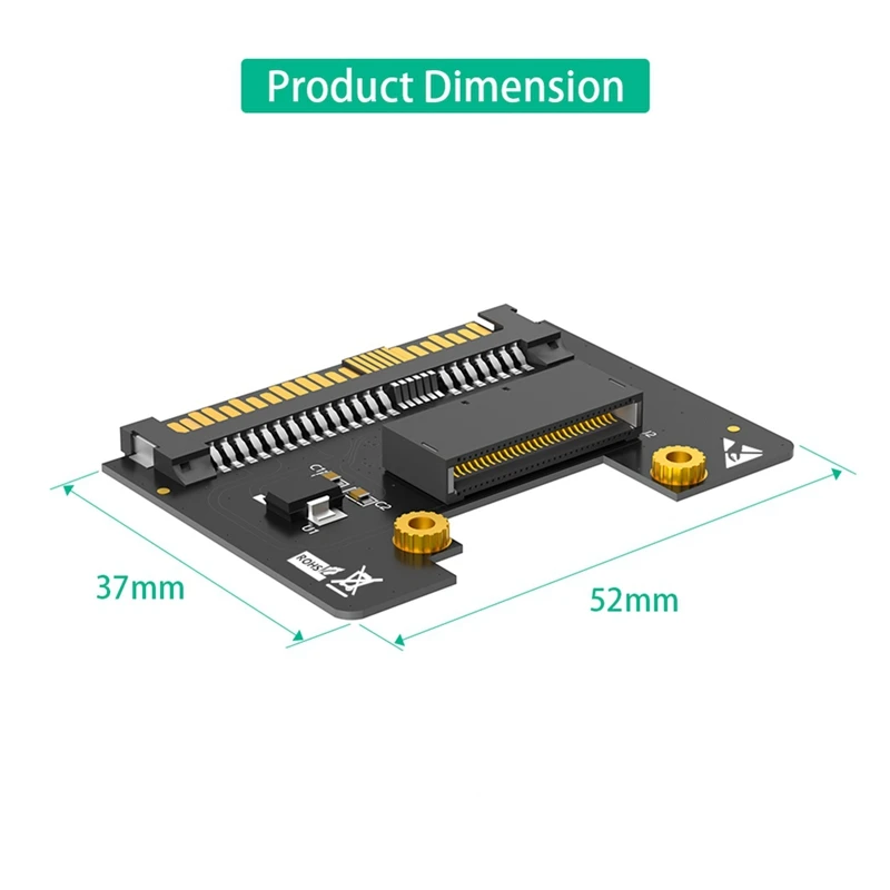 U.2 SFFF-8639 To Nvme Ruler 1U GEN-Z EDSFF Short SSD E1.S Carrier Adapter