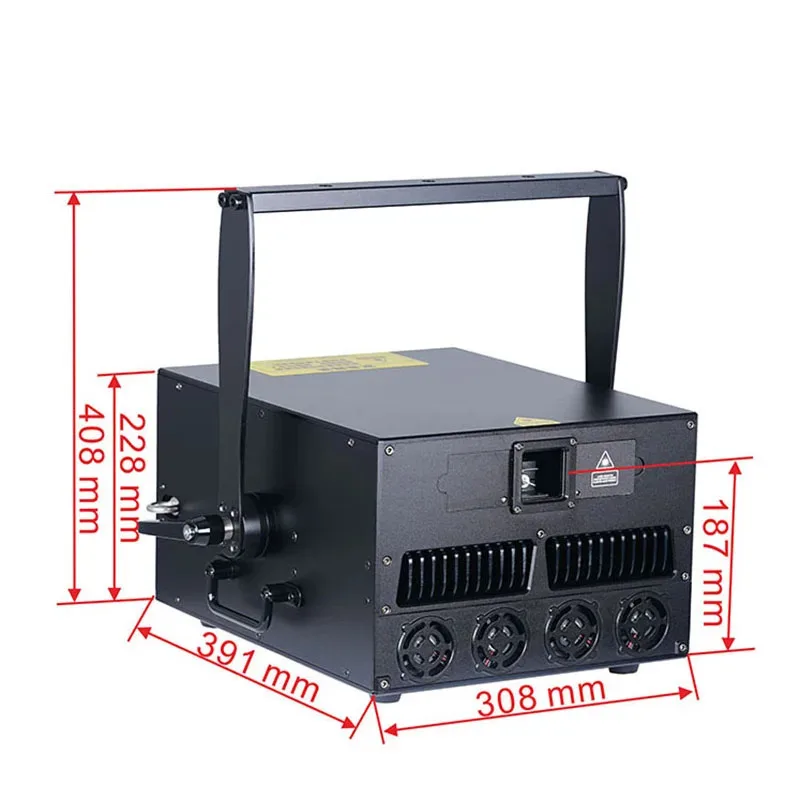 Фото Лазерный проектор AOPU 20W 30W с полноцветной анимацией, RGB-подсветкой, для сцены, свадеб, вечеринок и диджеев №2