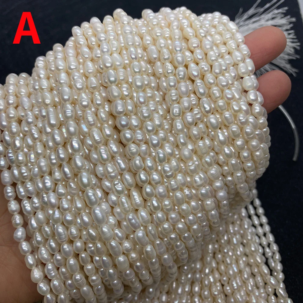 

Бусины Из Натурального пресноводного жемчуга в форме риса, 100% натуральный жемчуг, подвески для браслетов диаметром 5-9 мм