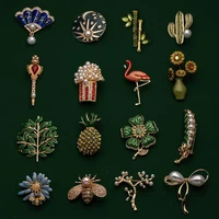 fashion women men animal plant lapel pins brooches vintage fruits food brooches badges backpack pins party gifts friends jewelry