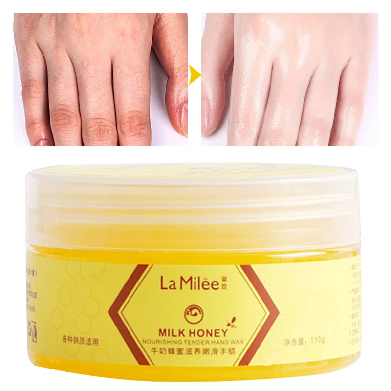 

Whitening Hand Mask Moisturizing Brightening Hand Skin Remove Dull Horny Calluses Wrinkles Milk Honey Nourishing Hand Care 110g