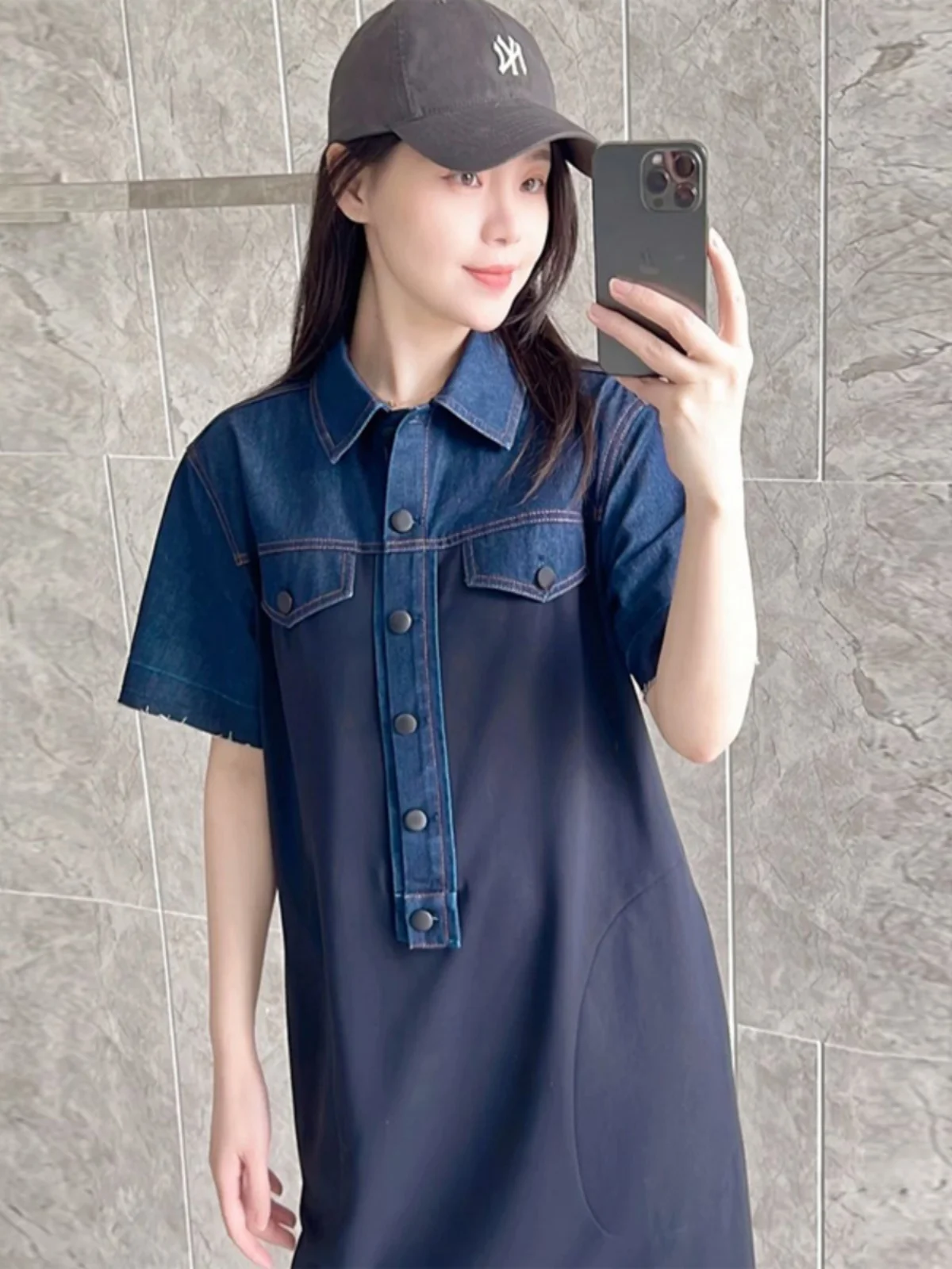 Girdear Amass подлинный бренд весна-лето 2024 Новое поступление свободное джинсовое