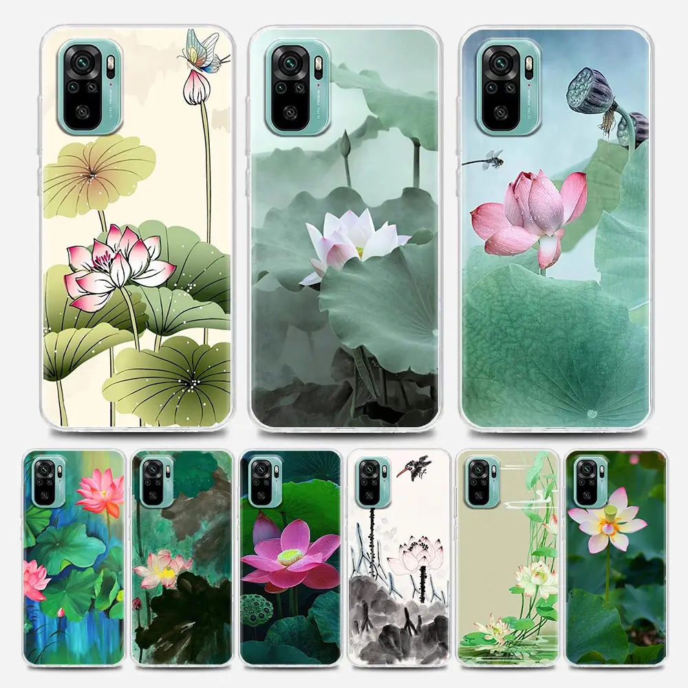 

Retro Traditional Paintin Clear Redmi Case for Note 7 8 9 10 5G 4G 8T Pro Redmi 8 8A 7A 9A 9C K20 K30 K40 Y3 Soft Silicon
