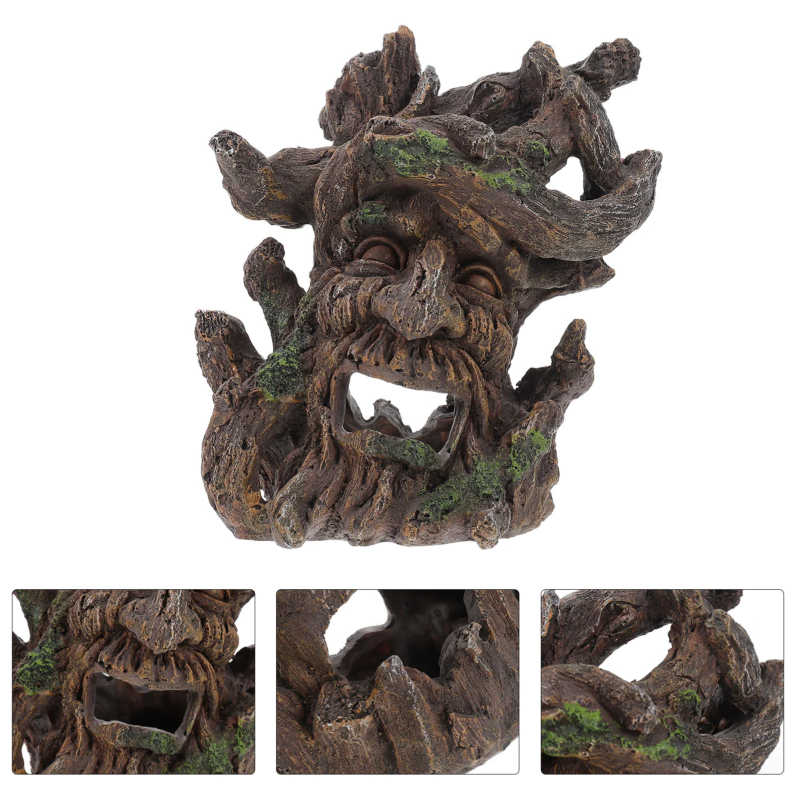 

Aquarium Stump Fish Tank Decor Resin Hideout Cave Reptile Accessories Shrimp Prank Underwater Decorsdriftwoodtree Hide Ornament