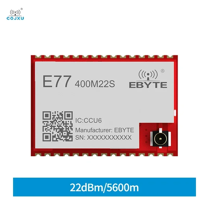 Фото Беспроводной модуль LoRaWan с расширенным спектром COJXU E77-400M22S 433 МГц ARM Cortex-M4 Модуль SoC с низким энергопотреблением IPEX/отверстием для штампа №1