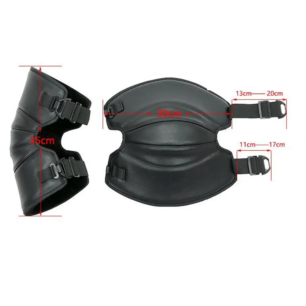 Утепленные наколенники из искусственной кожи для мотоцикла защитные теплые