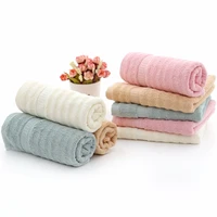 bamboo fiber towel factory direct sales bamboo fiber wave hair broken towel gift box embroidery logo water absorbing and durable