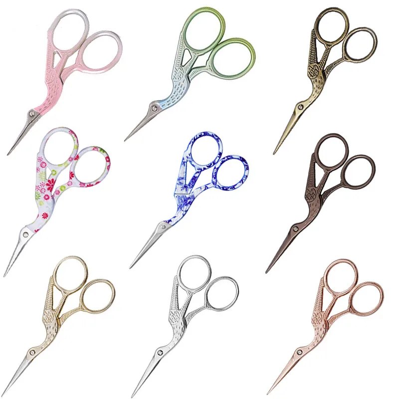 

MIUSIE 1PC 9.5cm Stainless Steel Scissors Retro Cross Stitch Scissors Tailor Sewing Scissors Household Sewing DIY Tool
