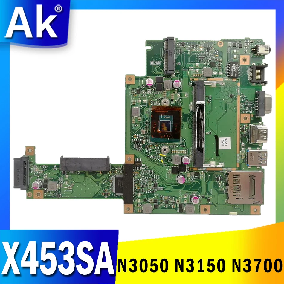 

X453SA Laptop Motherboard W/ N3050 N3060 N3150 N3160 N3700 N3710 CPU for ASUS X453S X453 F453S Notebook Motherboard Mainboard