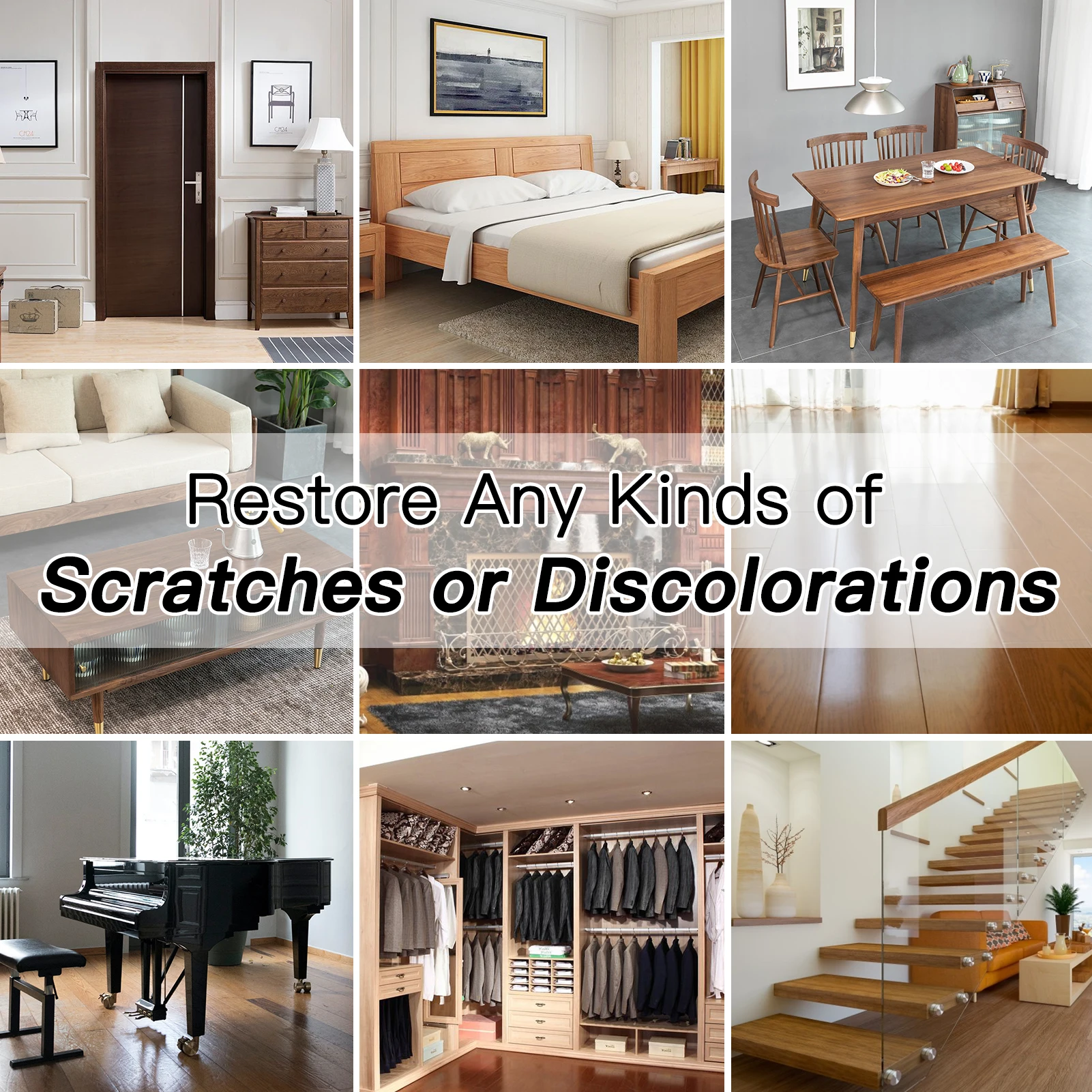 2022 Новый 42 шт мебель Touch Up Kit маркеры и наполнитель палочки деревянные царапины