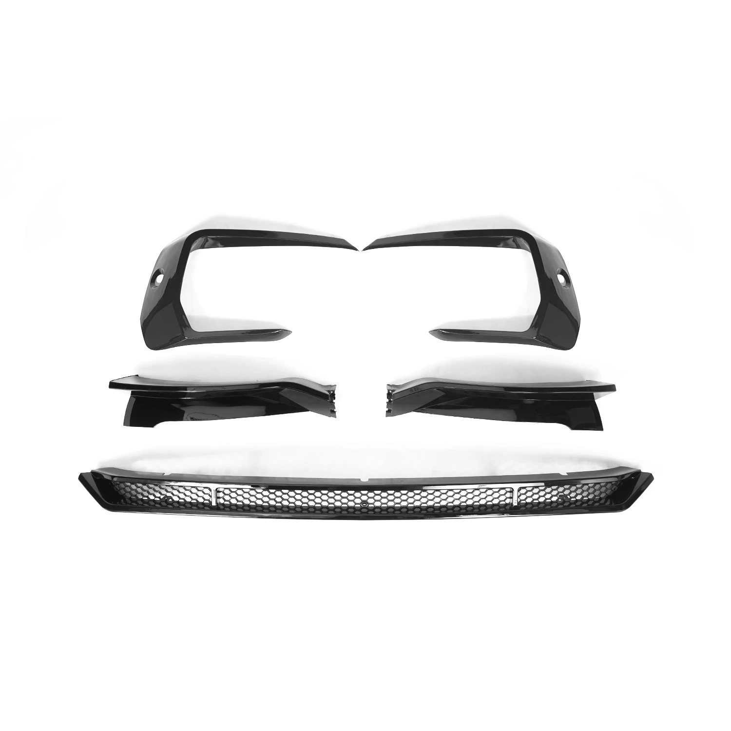 

5 шт./набор, передний сплиттер для губ VW T6.1 Transporter 2019-2021, глянцевый черный