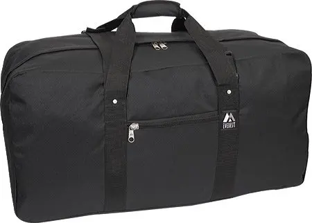 Unisex 30-Inch Cargo Duffel Bag Black