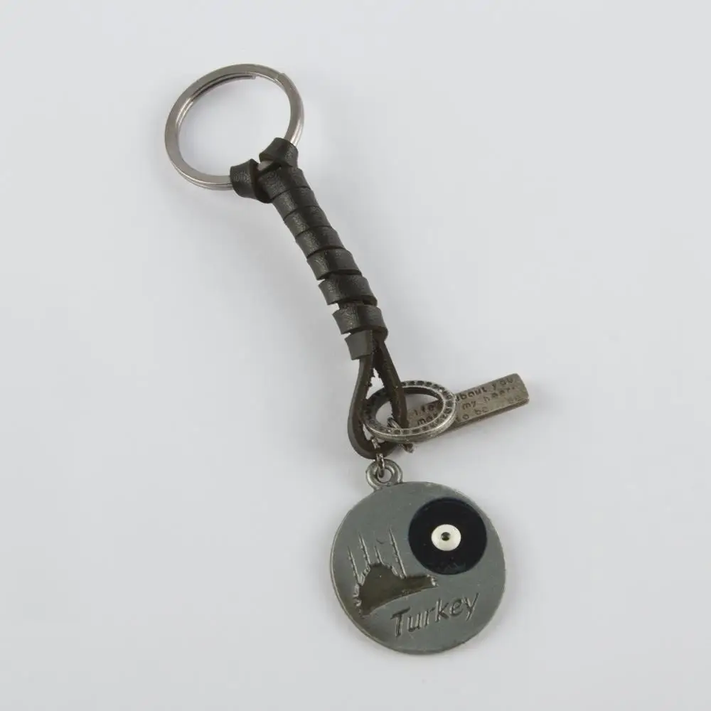 

Turkey figured Metal leather key chain