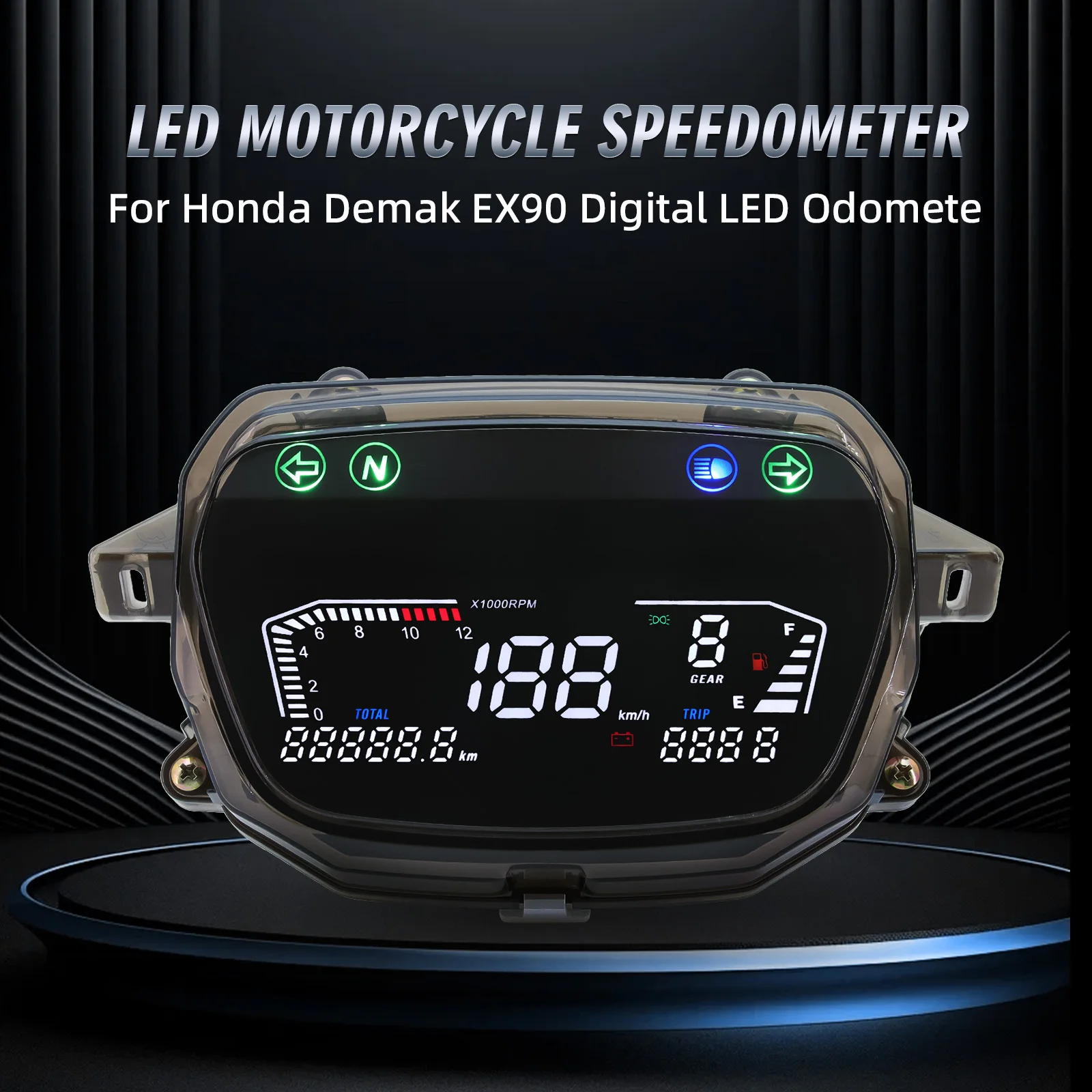 Для Demak EX90 приборная панель мотоцикла светодиодный дисплей скорости DGITAL счетчик
