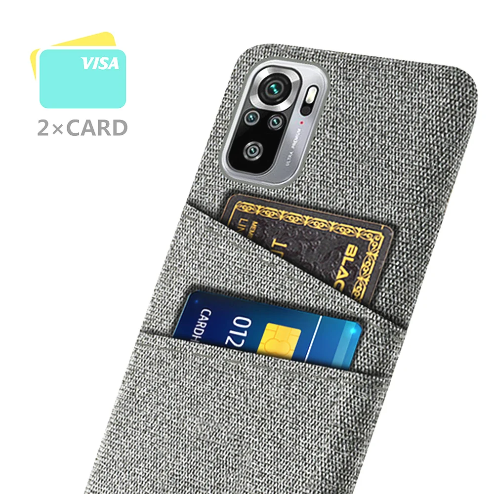 

For Xiaomi Redmi Note 10S Case For Redmi Note 10S Luxury Fabric Dual Card Phone Cover For Fundas Redmi Note 10S 10 S Pro MAX