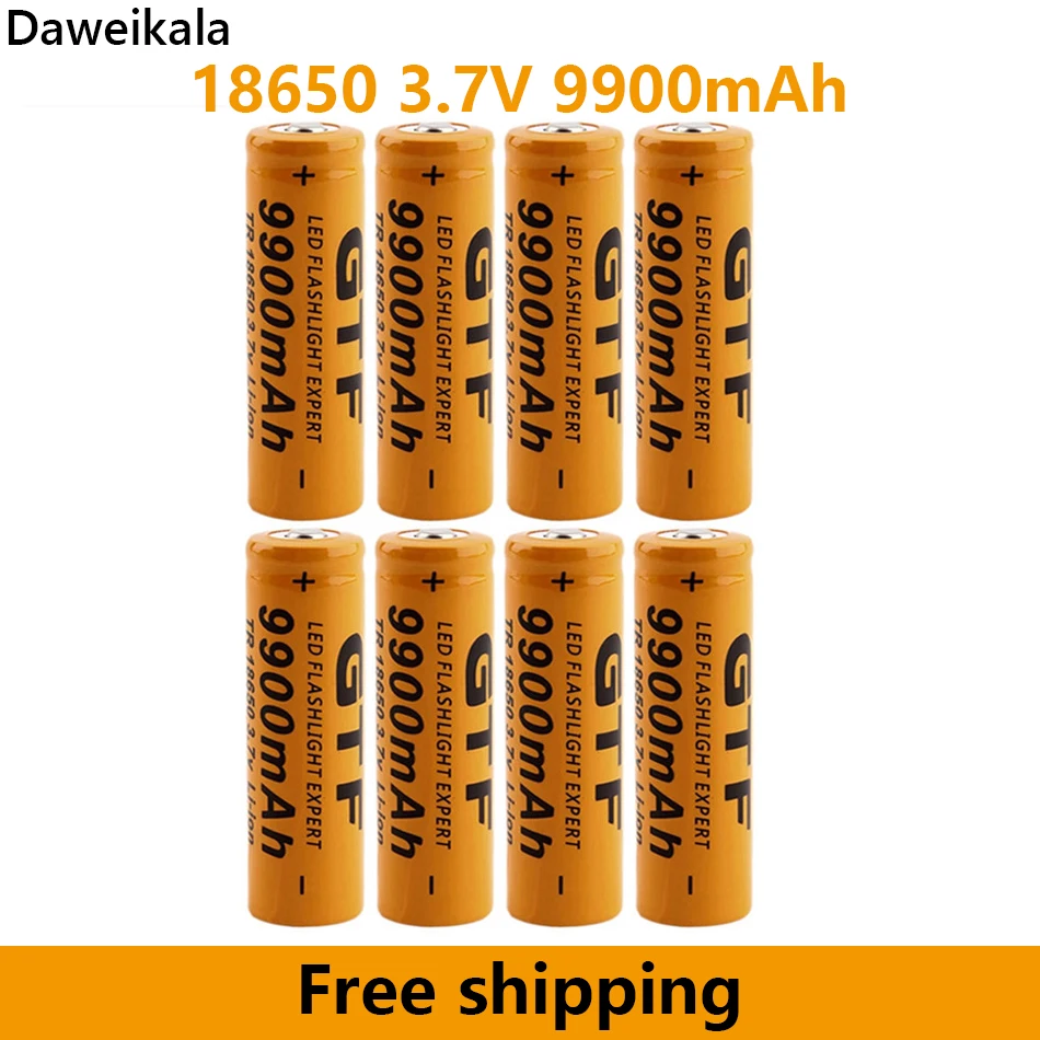 

New 18650 battery 3,7V 9900 mAh batera recargable de Li-Ion para linterna LED Caliente Nueva de Alta Calidad
