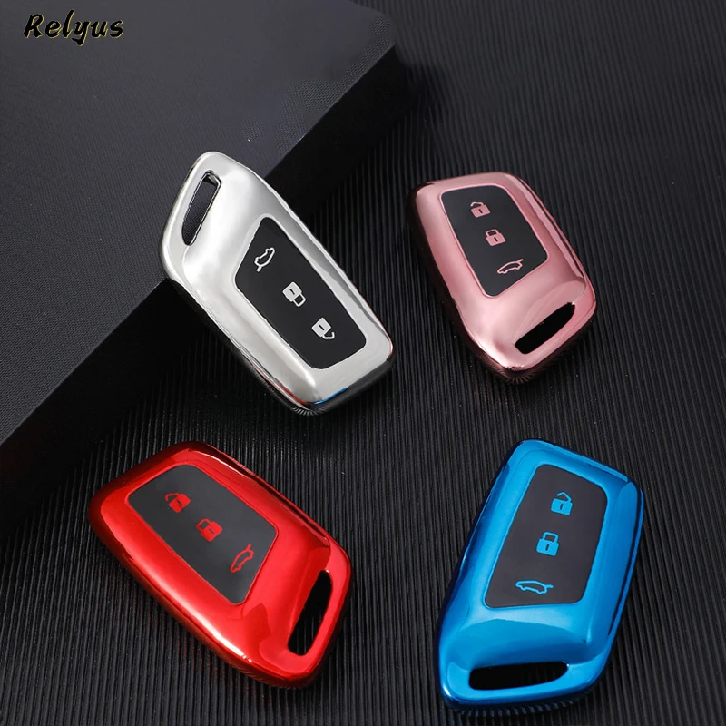 

TPU Soft Car Remote Key Case Cover For Baojun E200 E300 RS3 RS5 RS7 RC5 RC6 RM5 RMC Keyless Accessories Auto Protector Shell
