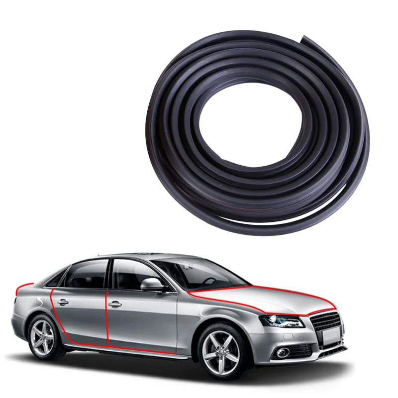 

Car Door Rubber Seal Strips Auto 3 Layer Sound Insulation Weatherstrip Car Door Trunk Seal Strips Stickers Interior Accessories