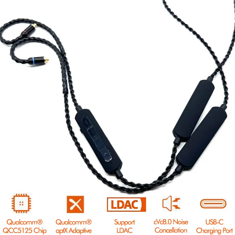 

Bluetooth-наушники QCC5141/5125 LDAC, 400 мА · ч