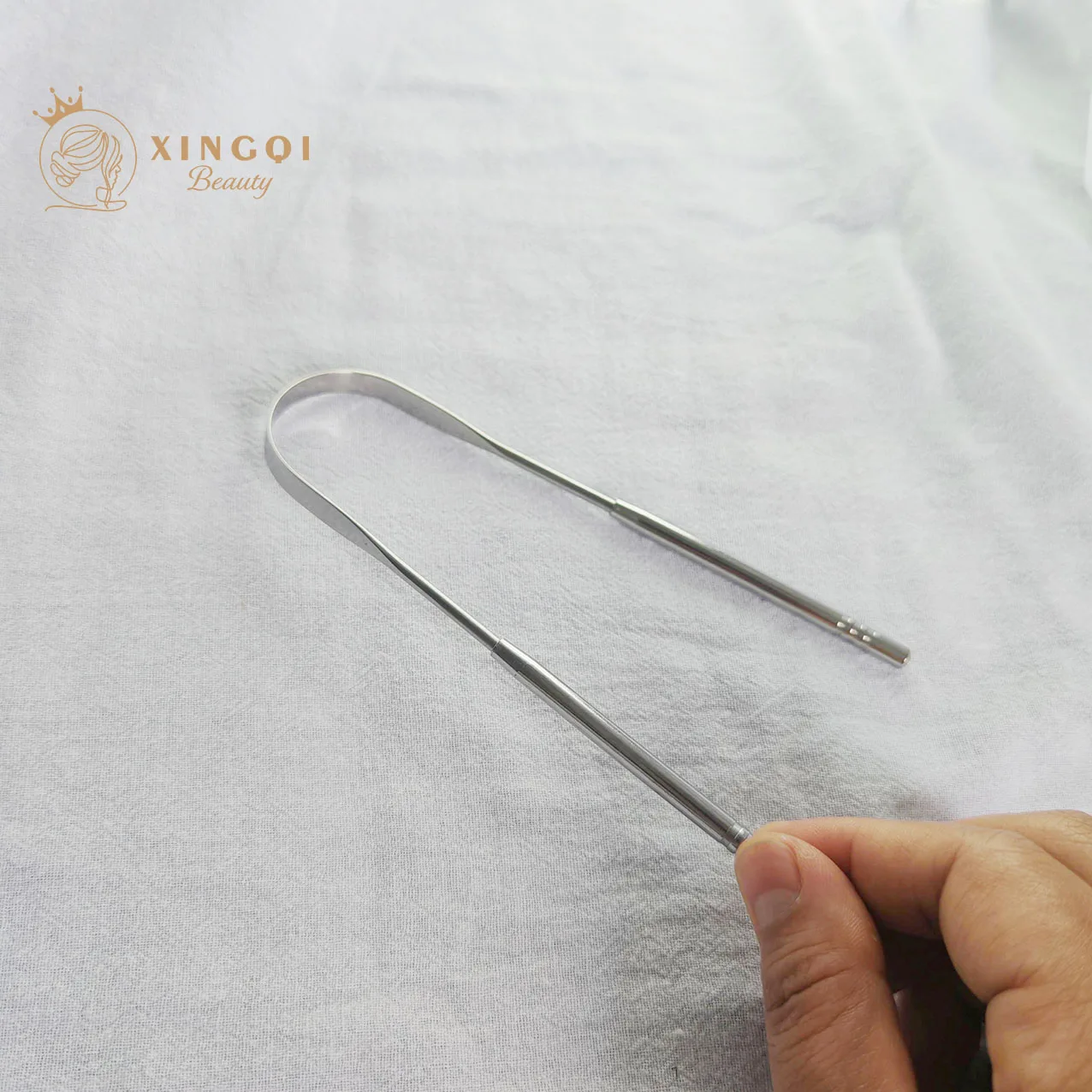 U-образный инструмент для выскабливания языка из нержавеющей стали