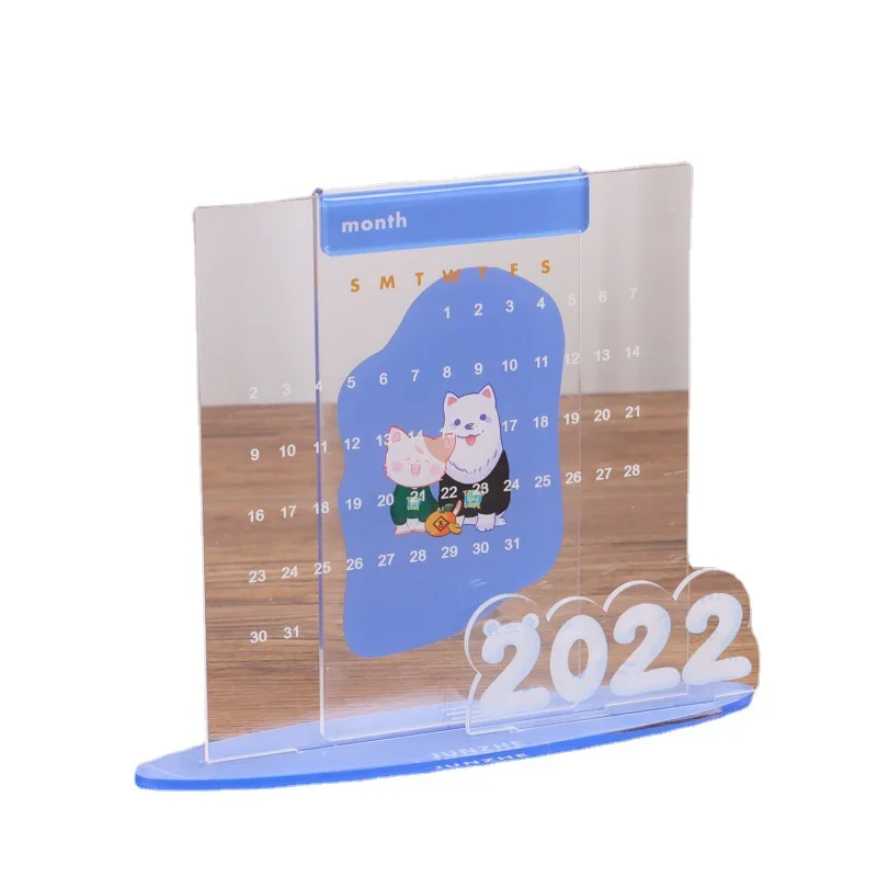

2022 Calendar 365 Daily Agenda Flip Calendars Year Planner Printing Products Tiger Year Acrylic Calendar Stand Creative