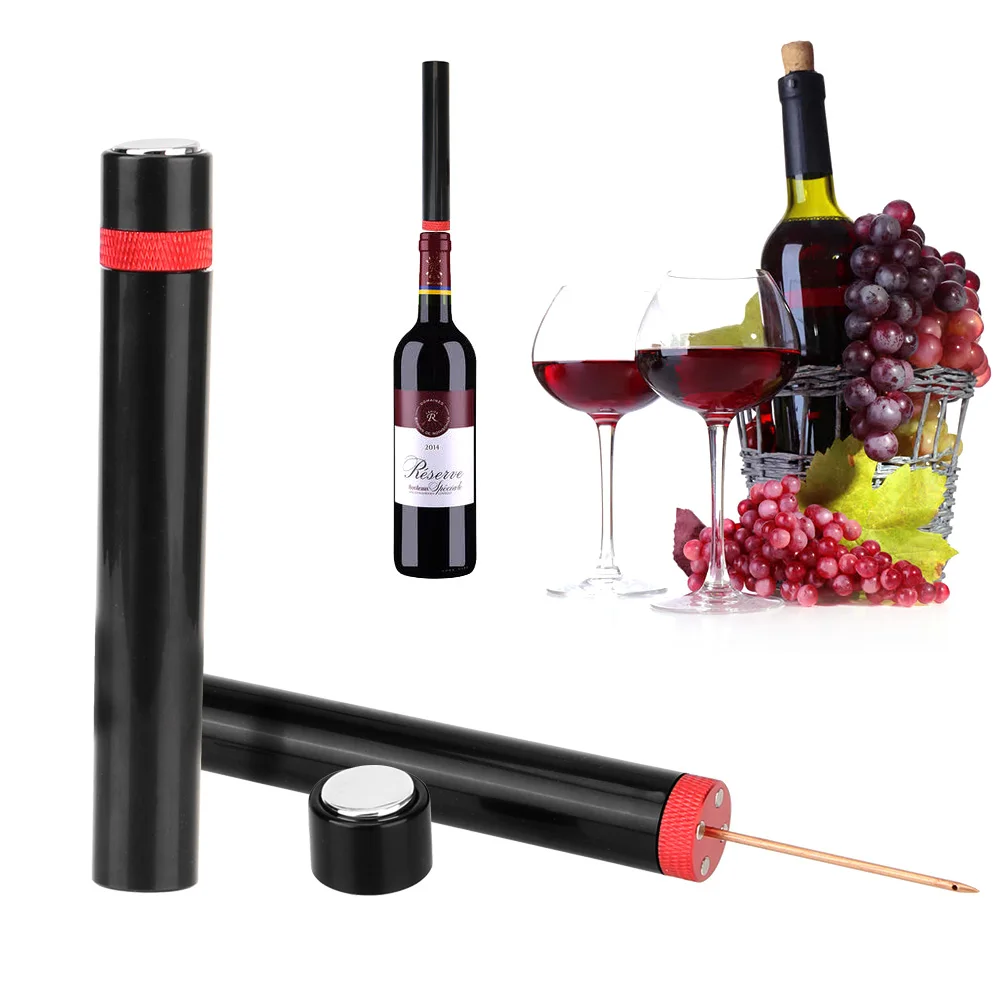 

Portable Wine Bottle Opener Bar Tools Air Pressure Pump Pin Jar Cork Remover Wine Corkscrew Opener