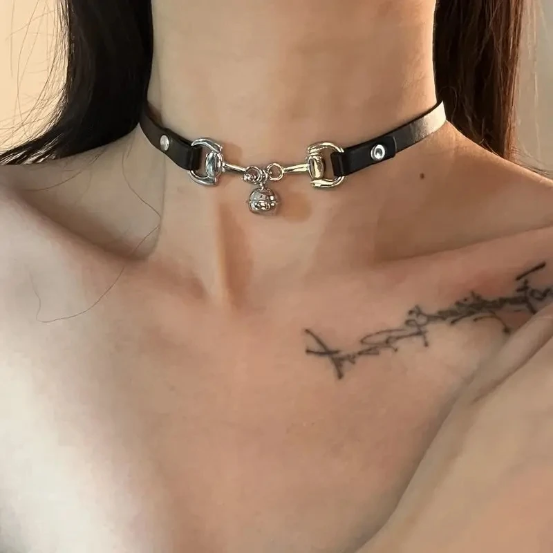 Кожаное ожерелье-чокер imixlot