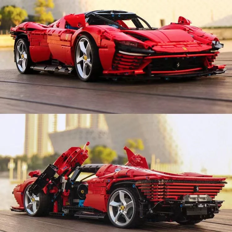 Фото 3778 детали, Детский конструктор Daytona SP3 Supercar, совместим с 42143 №2