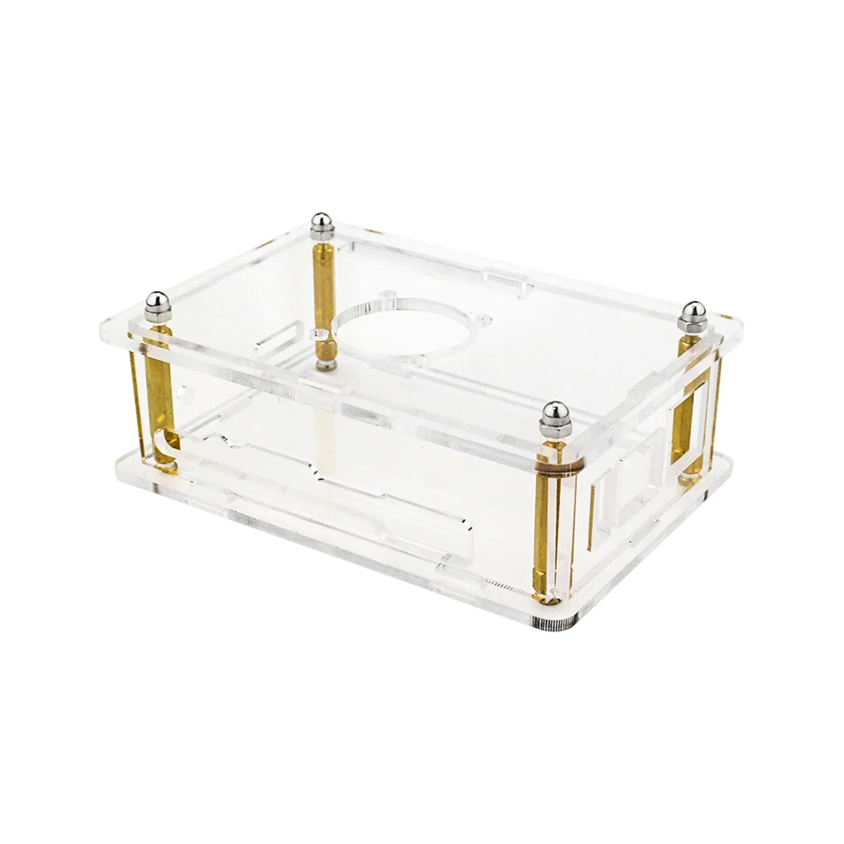 

For Orange Pi 5 Development Board Protective Case Supporting the Installation of Cooling Fan Acrylic Protective Shell